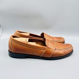 Cole Haan Shoes Mens 12 Wide Brown Leather Penny Loafers Casual Dress Comfort